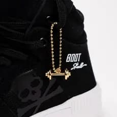 Pingente Halter Pesinho de Academia Dourado para enfeitar a botinha