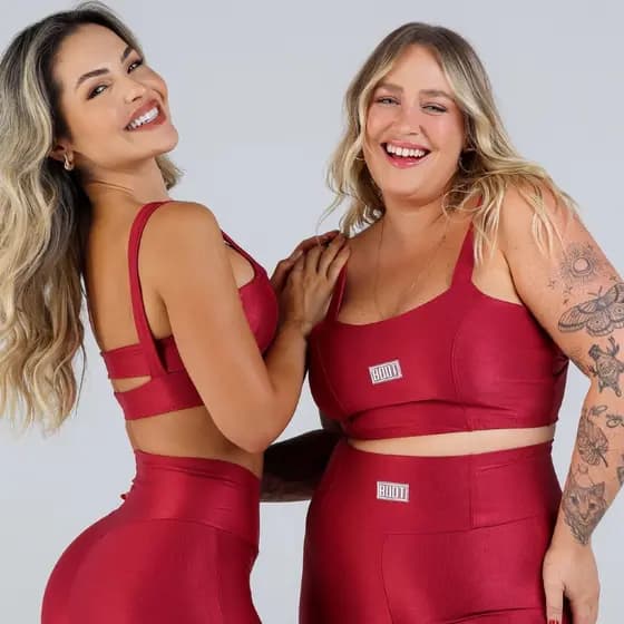 Top Treino Fitness Glow Canelado Brilhante Feminina Academia Musculação