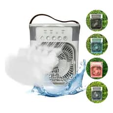 Ventilador Refrigerador E Umidificador De Ar Portátil C/Led