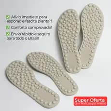 Kit Palmilha Ortopédica Anatômica Confortável Para Esporão e Fascite Plantar Anti Impacto
