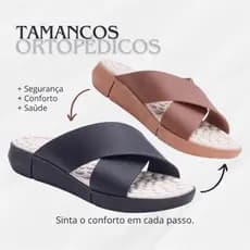 Sandália Ortopédica Feminina Tamanco Massageador Tamanho 35 ao 40