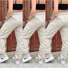 Calça Cargo Aberta  Feminina  Sarja Unisex\ Imortacao \Cargo \Feminine