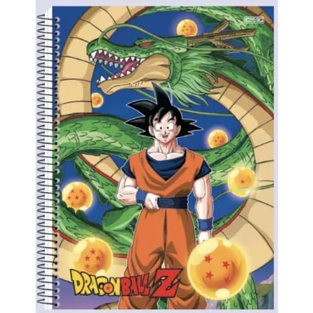 Caderno 1 Matéria Dragon Ball Super 80 Folhas - SD