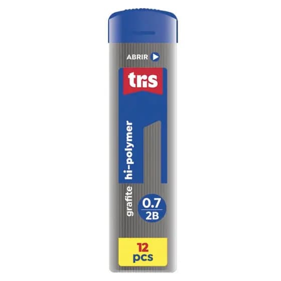 Grafite Tris Hipoly 0.7 mm Traço 2B - Unitário