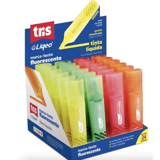Marca Texto Liqeo Flat – Neon TRIS
