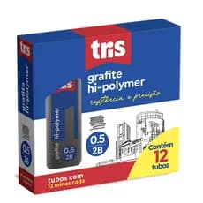 Grafite Tris Hipoly 0.5 mm Traço 2B - Unitário
