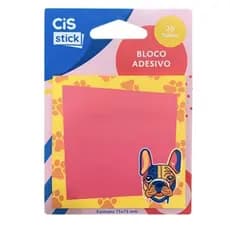 Bloco Adesivo - CIS Stick - Pet 75x75mm 20 Folhas