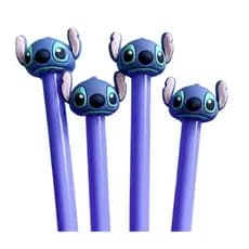 Caneta Esferográfica Kawaii STITCH 0.5mm preta