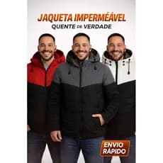 Bobojaco Corta Vento Jaqueta Masculino Capuz Removível Pelúciada por Dentro