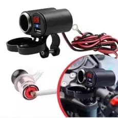 Carregador De Celular Usb Turbo Para Motos + Acendedor Carregador Para Moto Uber motoboy