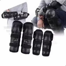 Kit Joelheira e Cotoveleira Moto Proteção Completa – Alta Resistência e Conforto