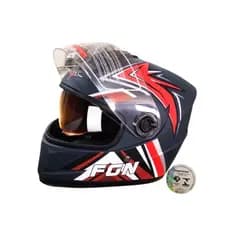 Capacete de lente dupla ABS Capacete de motocicleta unissex Capacete completo Four Seasons Capacete Universal Protetor s