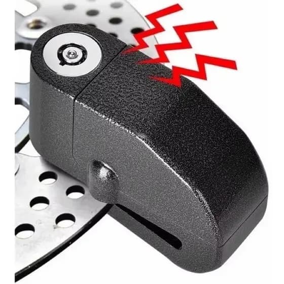 Trava Cadeado De Freio Disco Com Alarme Sonoro Para Moto