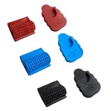 Kit Protetor Pedal Marcha Moto + Protetor Cavalete Lateral Universal Anti Arranhão Sapato Tênis Tortuga