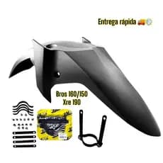 Paralama Dianteiro XRE 190 / Bros 160 150 Freio a Disco + Suporte de Instalação Incluso Moto Off Road