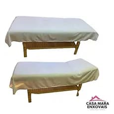 KIT COM 5 LENÇOL DE MACA BRANCO TAMANHO UNIVERSAL - MACA FIXA/ RECLINÁVEL E TODOS OS TAMANHOS (SEM ELASTICO)