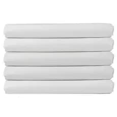KIT COM 3 LENÇOL BRANCO PARA BERÇO PADRÃO AMERICANO 100% algodão