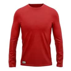 Camiseta Manga Longa Algodão Lisa Básica Várias Cores