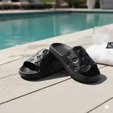Sandalia Nuvem Confortavel Leve Estiloso Designer Moderno, Chinelo Slide Elegante Verão Praia Piscina
