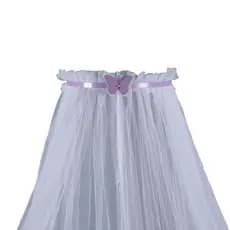 Kit Dossel Mosquiteiro Berço Americano Nacional Quarto Bebe Infantil Menina Filo Borboleta Lilas