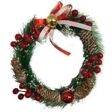 Guirlanda De Natal Decoração Enfeite 23 cm Decoracao de Porta Natalina Presente Natal