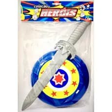 Espada e Escudo De Brinquedo Capitão América Vingadores Avengers