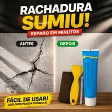 Massa Reparadora 250g Para Parede Tapar Buracos, Rachaduras e Trincas Fácil Aplicação