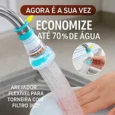 Chuveirinho Arejador 360º para Torneira com Filtro I Economia de Água e Anti-respingo