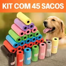 Kit 45 Refis Sacos Higiênicos Pet Biodegradáveis – Mais Rendimento, Qualidade e Economia