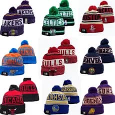 Gorro de Tricô NBA Lakers, Gorro de Lã com Cordão Warriors, Gorro de Tricô Quente para Uso Externo, Presente para Fãs