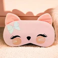 Máscara De Dormir Tapa Olhos Descanso Bolsa Gel Gato
