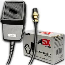 Microfone Rádio Ptt 4 Pinos Frequência: 500-600hz Asx Caminhão Barco Onibus Acessorios