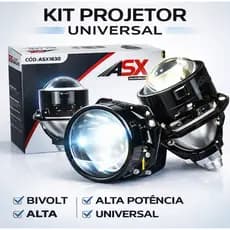 Kit Led Projetor Retrofit Universal 2,5 Bivolt 80w