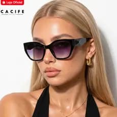 Óculos de Sol Valencia Gatinho Armação Premium Modelo Vintage Clássico Blogueira uv400 Feminino
