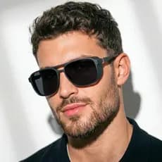 Óculos de Sol Leblon Quadrado Soldador Premium Alok Steampunk Retrô uv400 Feminino Masculino