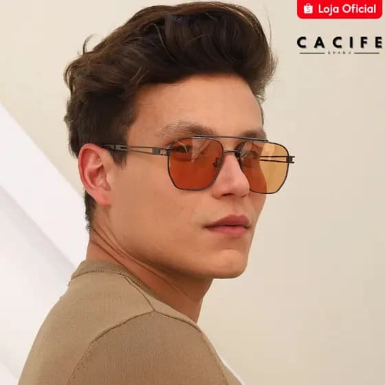 Oculos de Sol Aviador Quadrado Premium Fino Elegante Classico Tendencia uv400 Masculino Feminino