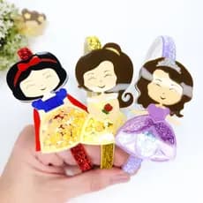 Tiara PRINCESA Alta Qualidade Acrílico / Branca de Neve / Bela / Sofia / Arco Infantil / Acessório de Cabelo