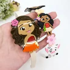 Tiara Moana ALTA QUALIDADE Arco Infantil - Acrilico / Emborrachado - Acessório de Cabelo