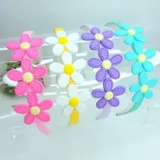 Tiara Infantil Flor Margarida ALTA QUALIDADE / Arco Presilhas Hair Clips Clips Flores