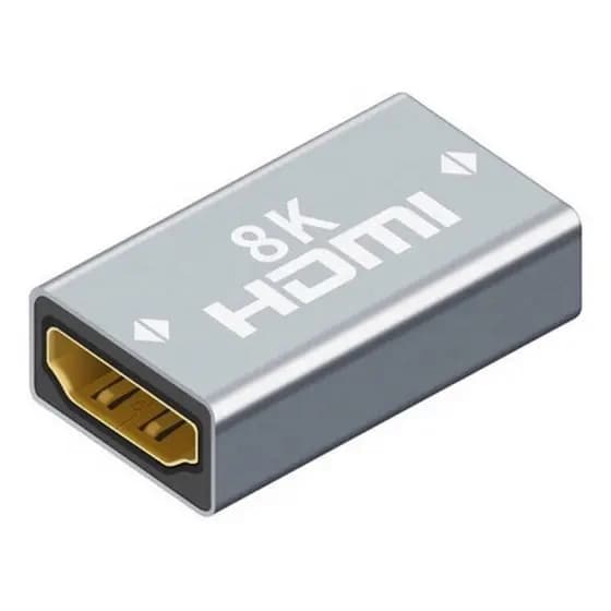 adaptador emenda hdmi 2.1 8k femea e femea - HDMI