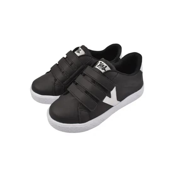 Tênis Infantil Menina Menino com Velcro Sapato Feminino Masculino Cano Baixo Casual