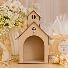Capela Decorativa MDF Cru Grande Para Mini Oratório Lembranças E Presentes Criativos M102