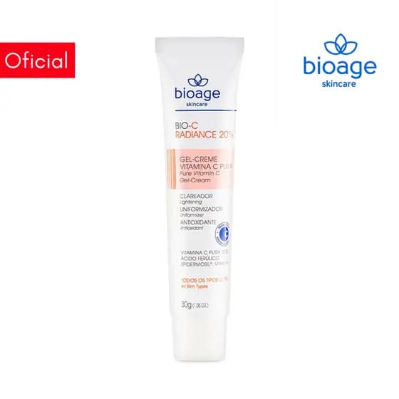 Bioage Creme Clareador Facial com Vitamina C Pura à 20% Uniformizador - Bio-C Radiance 20%