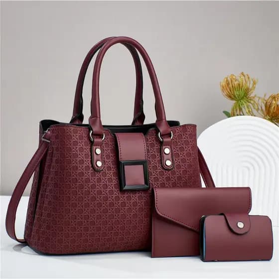 Bolsa Feminina Elegante + carteira e porta cartão COD-6616-36