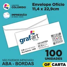 Envelopes Carta Ofício Personalizados com sua Logomarca