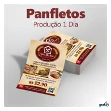 250 Panfletos Frente e Verso 1 Dia Produção Coloridos Folheto Flyer Panfleto Personalizado 10x15cm Papel Couche Brilho