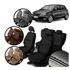 Capa Banco Couro especifica Toyota Etios Hatch 2012 / 2018