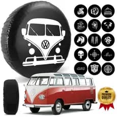 Capa Estepe Vw Kombi Step Para Pneu Aro 14/15/16 Courvin