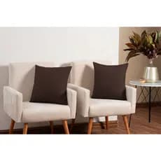 Kit 4 Capas De Almofada Decorativas Com Zíper Para Sofá 45cm