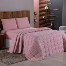 Colcha Cobre leito De Malha Queen 100% Algodão Matelado Dupla Face Macio